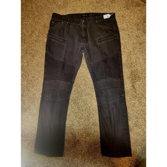 ReFuel Men's Modern Fit Style Skinny Jeans Size 40x32 Pants Gray Ribbed Cool - Picture 1 of 7